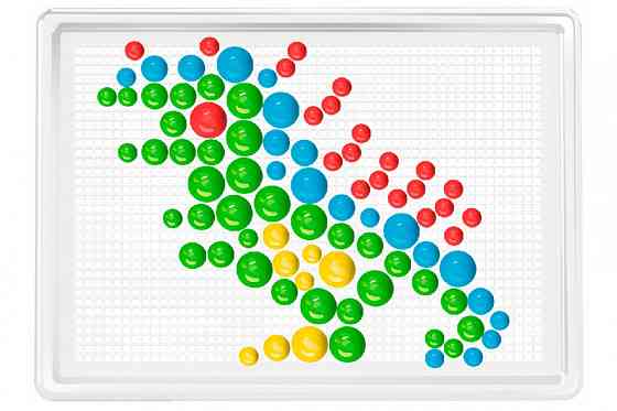 Детская развивающая мозаика №7 2100TXK, 300 фишек Винница