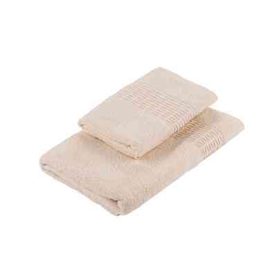 Рушник Ardesto набір махрових Lotus 2 шт 50х90 см індіго, 70х140см, 100% бавовна, айворі (ART2357IV) Вінниця