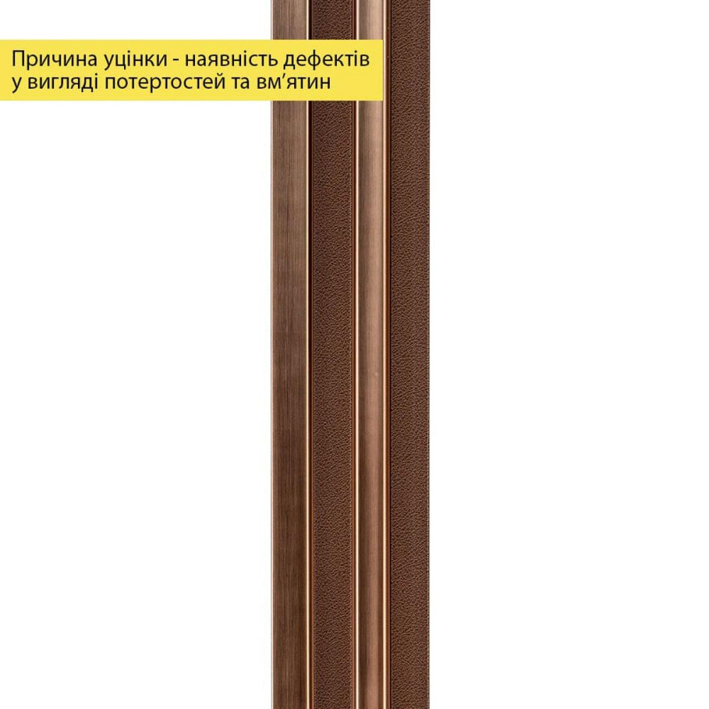 Рейка декоративная PS 2900х117х20мм Под коричневую кожу с бронзой SW-00002147- Київ - фото 12