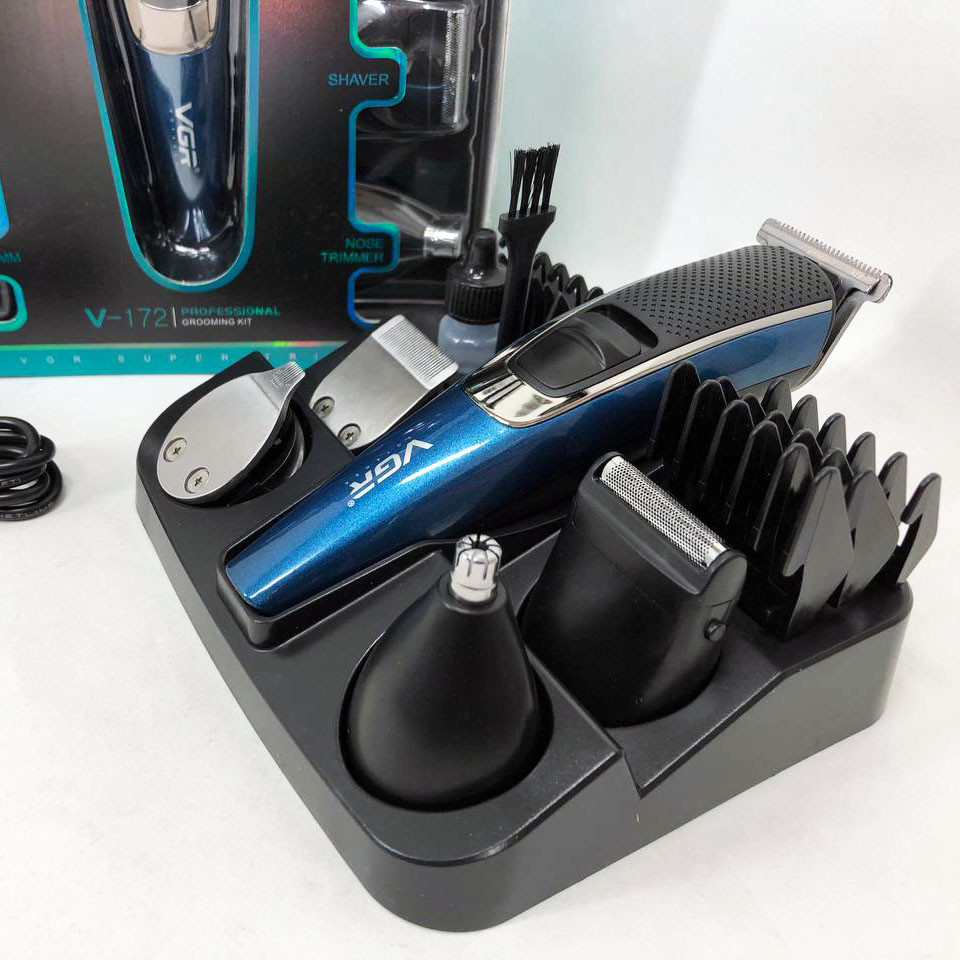 Універсальний тример для стрижки та гоління, Чоловічий набір для стрижки волосся акумуляторний TN-57 Івано-Франківськ - фото 10