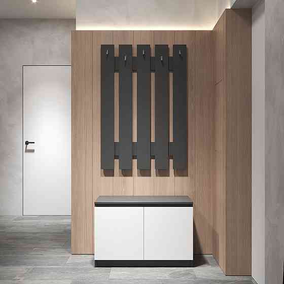 Передпокій VAYS, комплект у передпокій №3 Антрацит-Білий фасад Львів