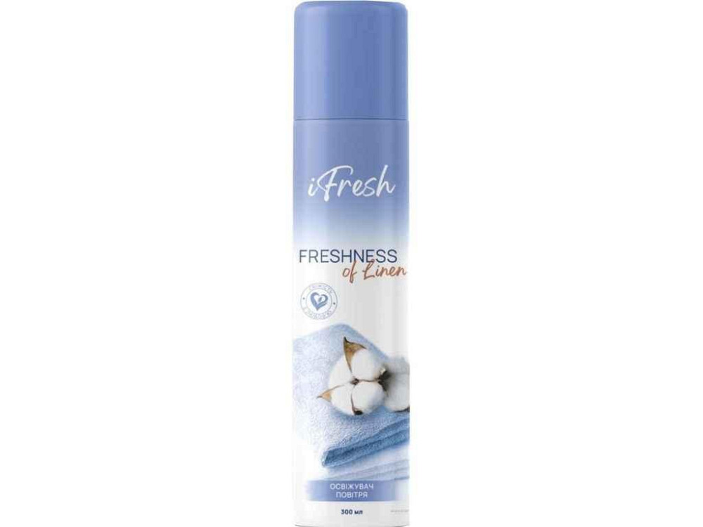 Освiжувач повiтря спрей 300мл Freshness of linen ТМ IFRESH Київ - фото 1