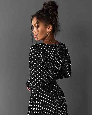 Женское стильное романтическое платье с разрезом софт Одесса