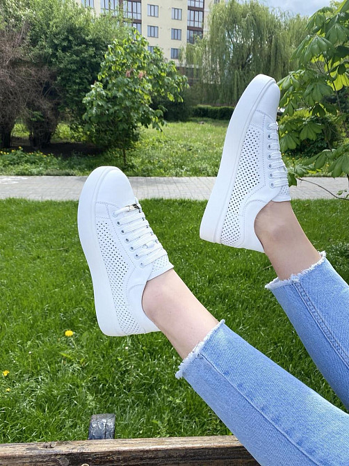 Kentro Кросівки жіночі KENTO 2172 IDL білі (весна-літо, шкіра натуральна) (3497) лише 40р.41р. Коломия - фото 6