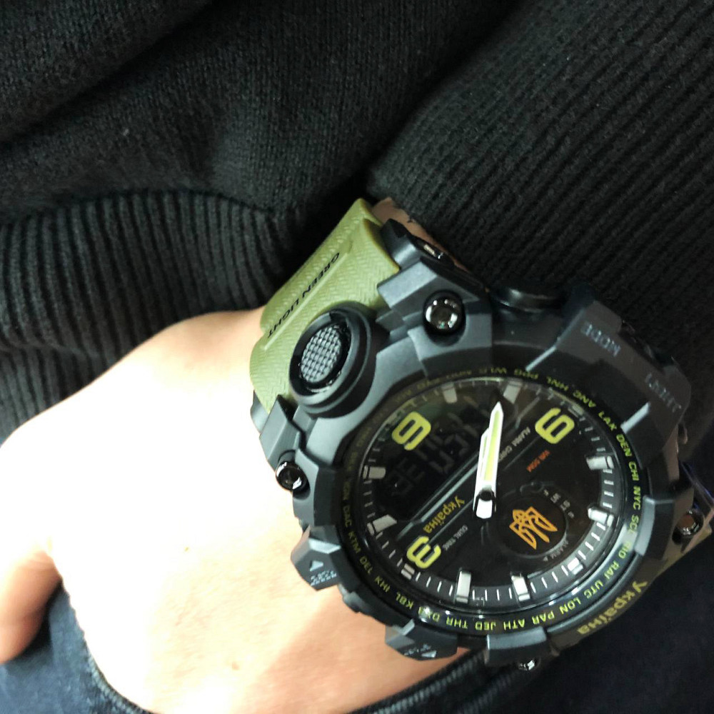 Чоловічий годинник з пластиковим ремінцем, Годинник для риболовлі та активного відпочинку OY-93 Львів - фото 11