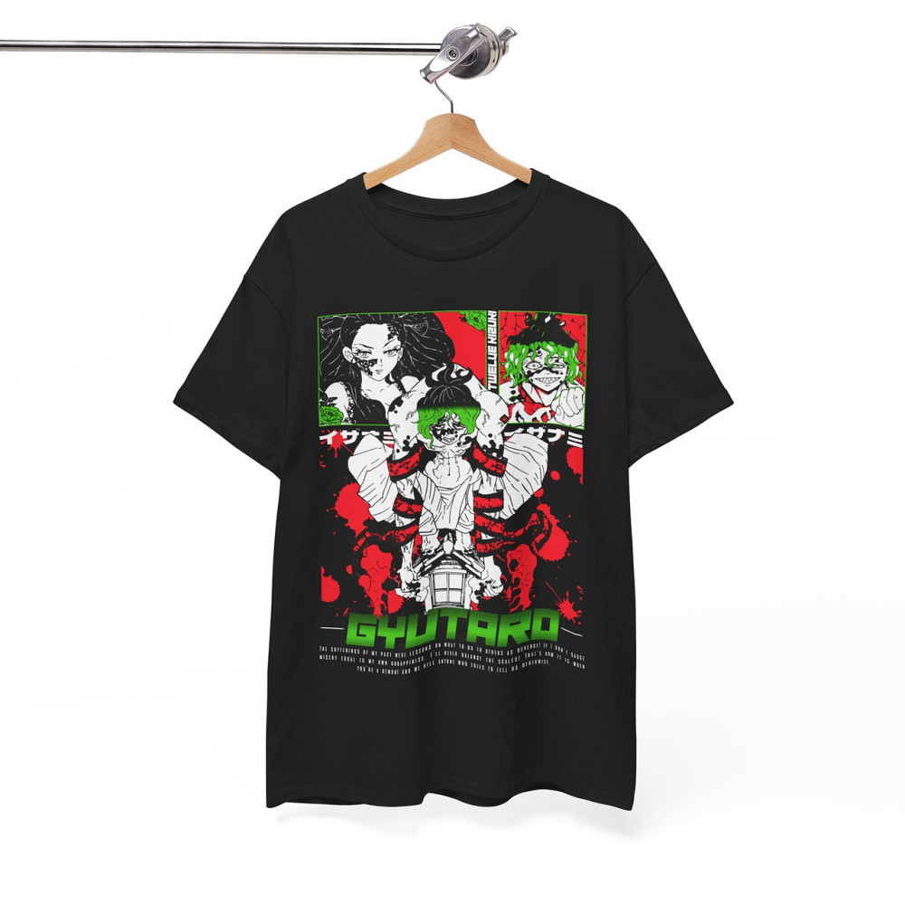 Футболка для мальчика аниме Гйутаро Даки Демон Киллер оверсайз (рост от 165 до 180 ) Черний AnimeJ0200m Днепр - изображение 6