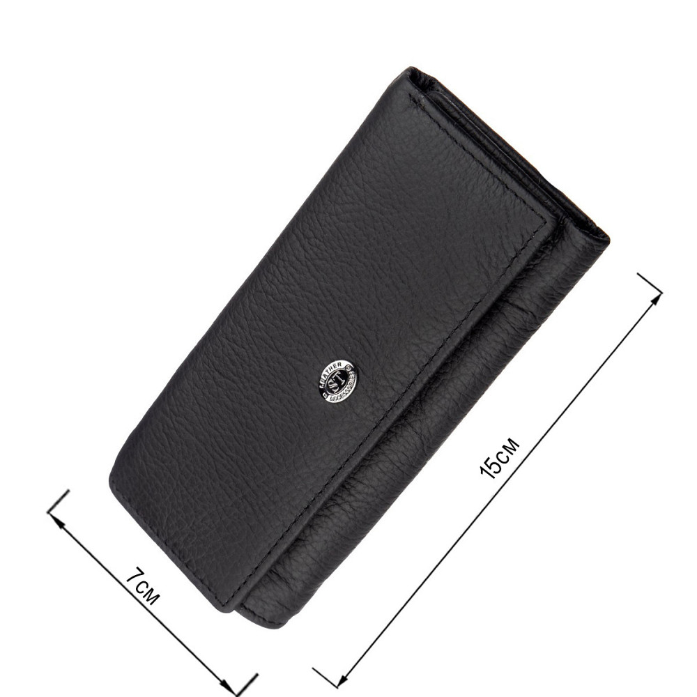 Чоловіча ключниця-гаманець Чорний (ST Leather) Київ - фото 7