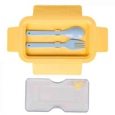 Ланч-бокс детский Yes Fusion 850 мл с принадлежностями желто-голубой (708168) Винница