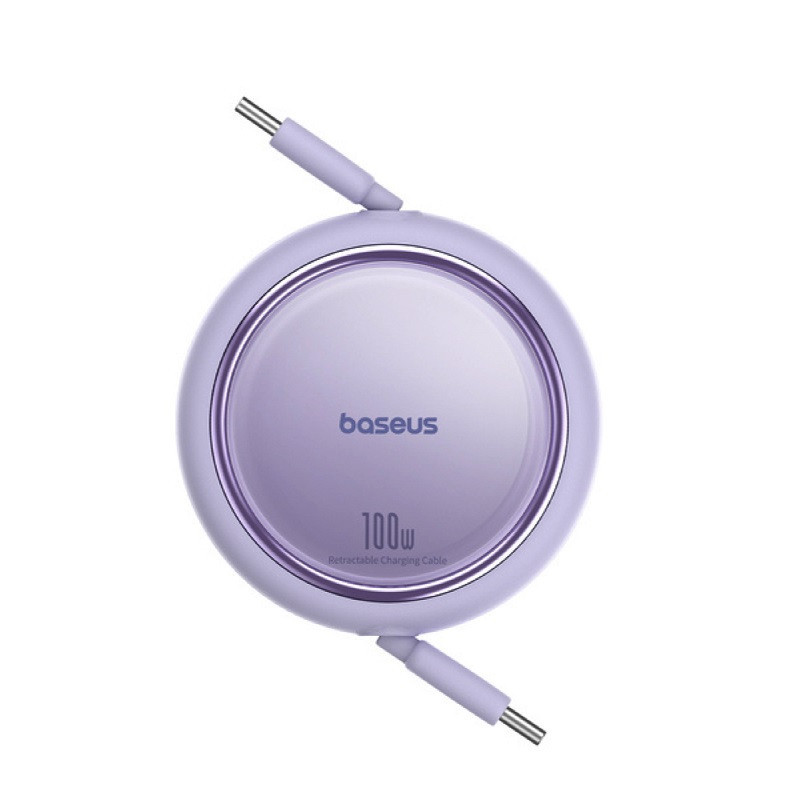 Кабель Baseus Mini Retractable Type-C 100W 1м Фіолетовий Київ - фото 4
