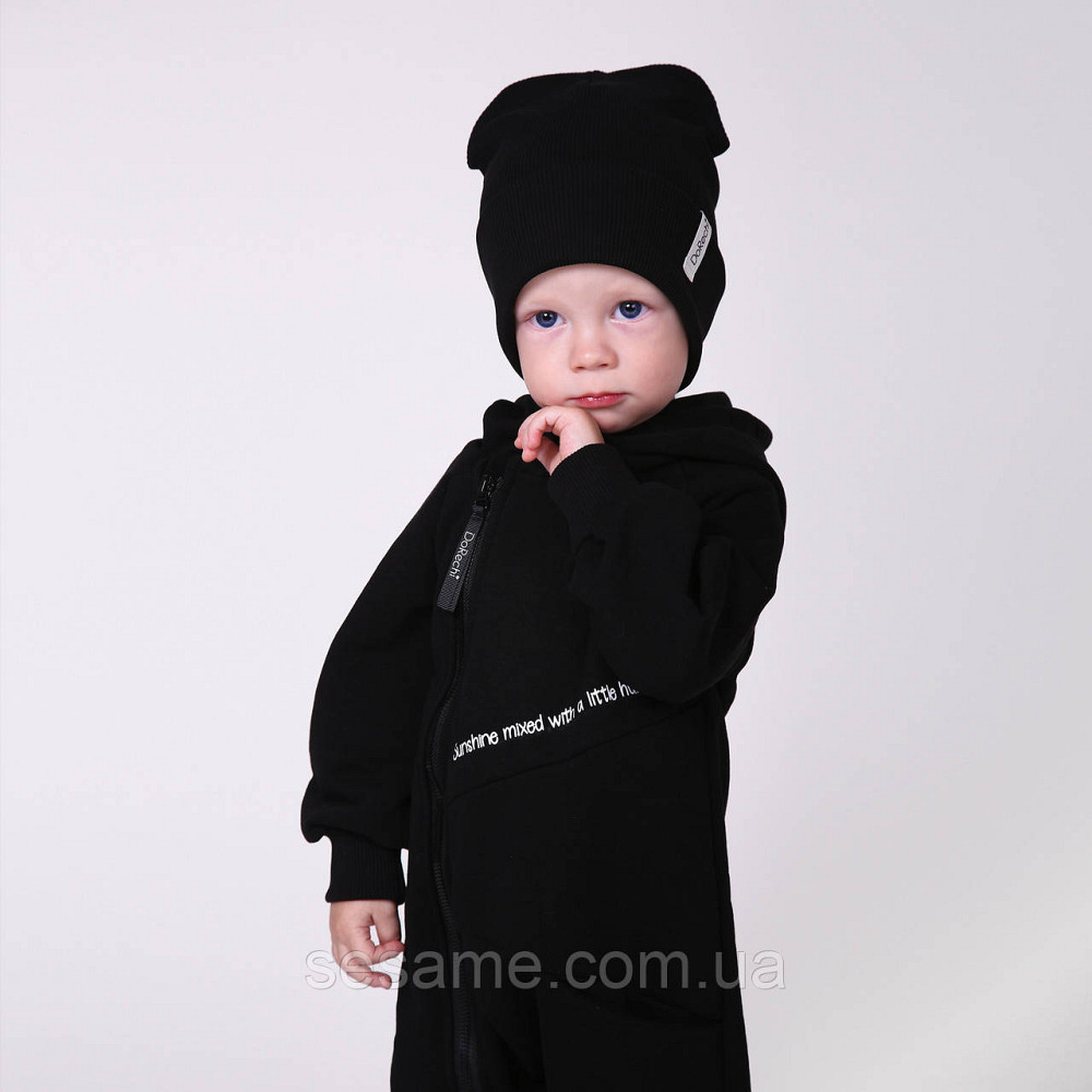 Комбінезон трикотажний ромпер Драйв Чорний Харків - фото 2