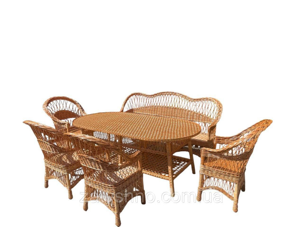 Набор плетеной мебели с большим столом Киев - изображение 2