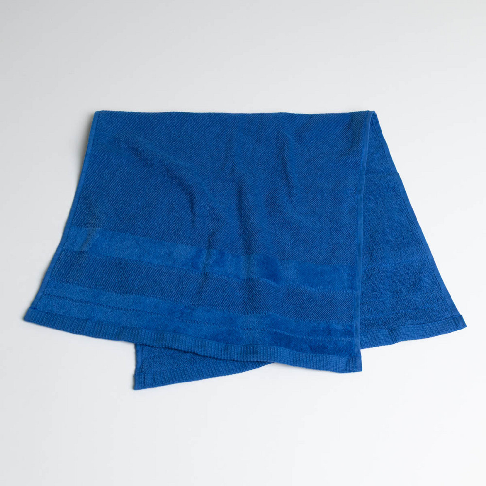 Полотенце банное махровое с велюровым бордюром GM Textile 100х150см 500г/м2 (Синий) Сумы - изображение 5