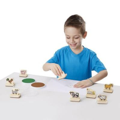 Набор для творчества Melissa&Doug Мои первые штампы Животные фермы (MD12390) Винница - изображение 3