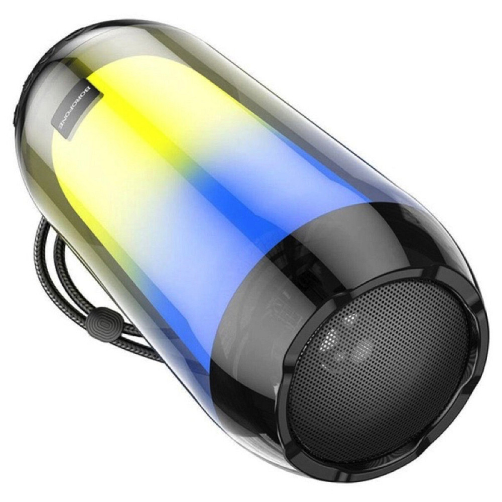 Портативна колонка BOROFONE BR25 Crazy sound colorful luminous BT speaker Black Київ - фото 2