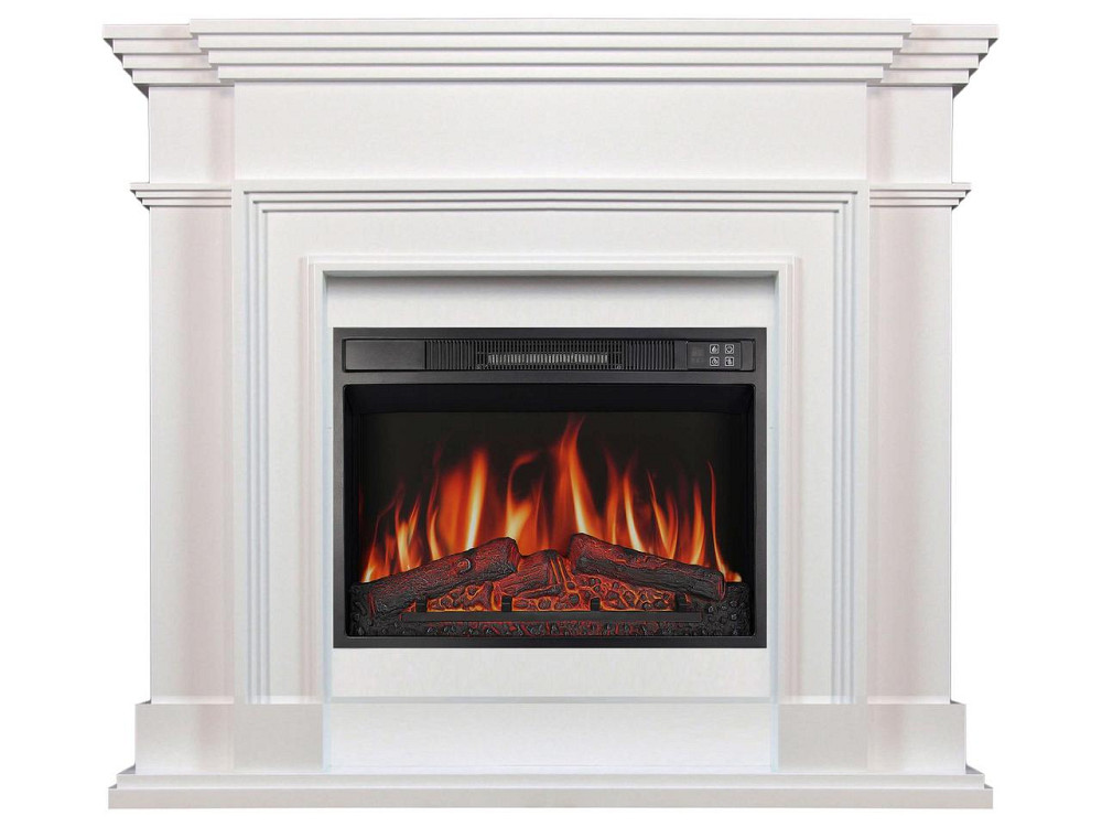 Камінокомплект ArtiFlame Legionis AF23S білий з обігрівом і звуком горіння вогню Київ - фото 1