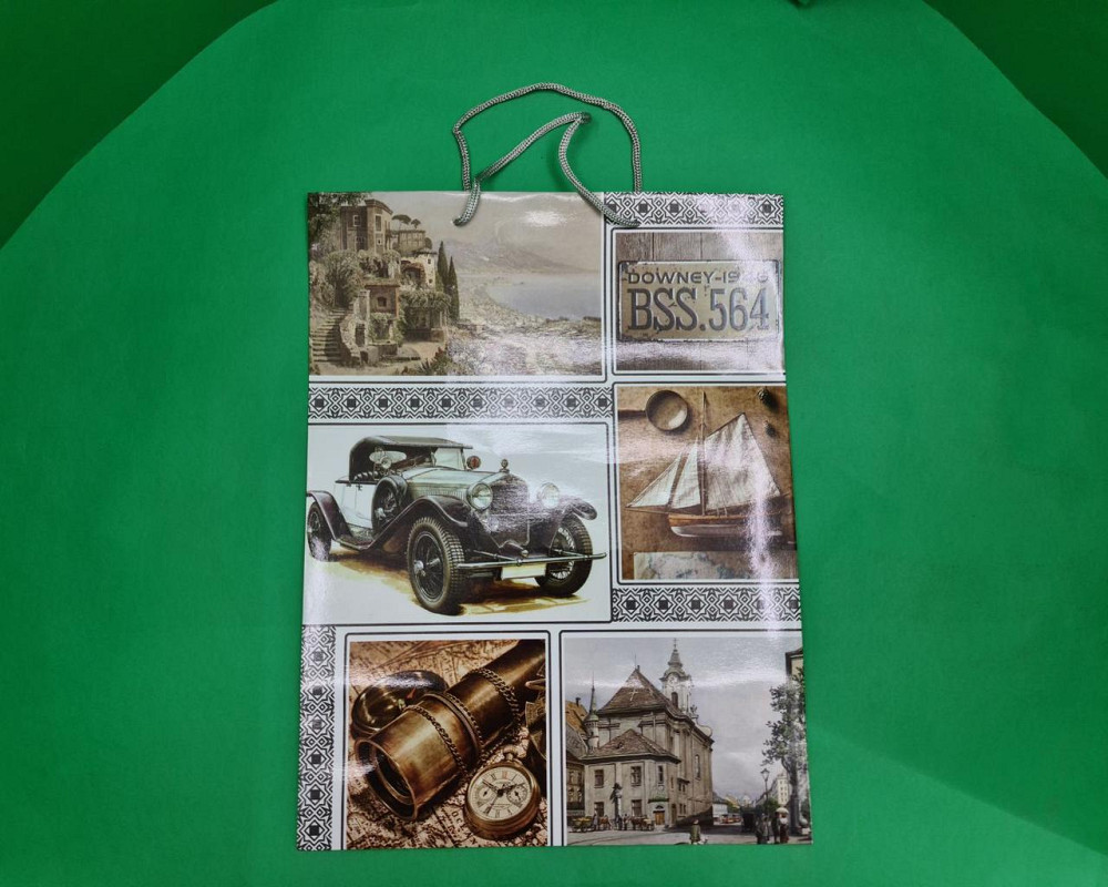 Подарунковий паперовий пакет Гігант (широке дно)о 30/40/17 (артGSD-08) (12 шт) Харків - фото 3