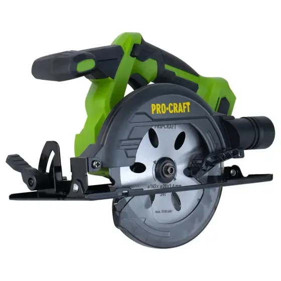 Аккумуляторная циркулярная пила Procraft 165 мм, бесщеточная дисковая пила 5200 об/мин без АКБ и ЗУ Львов