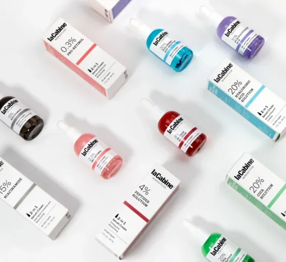 Зволожувальна крем-сироватка проти зморшок шкіри обличчя MONOACTIVES 0.3% PRO-RETINOL SERUM-CREAM LaCabine, 30 мл Дніпро