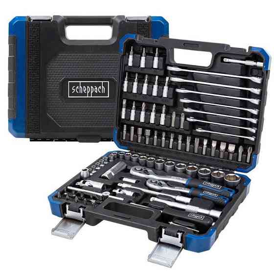 Набір інструменту 82 предмети 1/4"&3/8" (6-гр.) (4-22 мм) SCHEPPACH SCH-4821-5DS Одеса