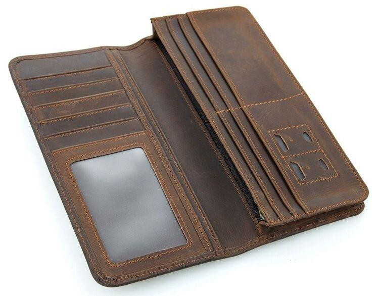 Бумажник мужской Коричневый (Vintage) Киев - изображение 2