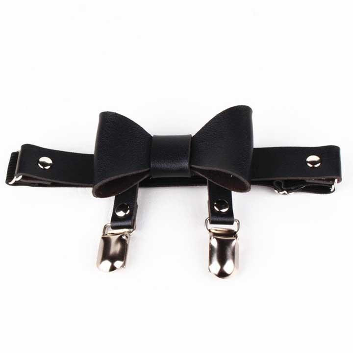 Гартер на 2 ноги з підв'язками для панчох і бантиком 2 шт Чорний Вінниця - фото 8