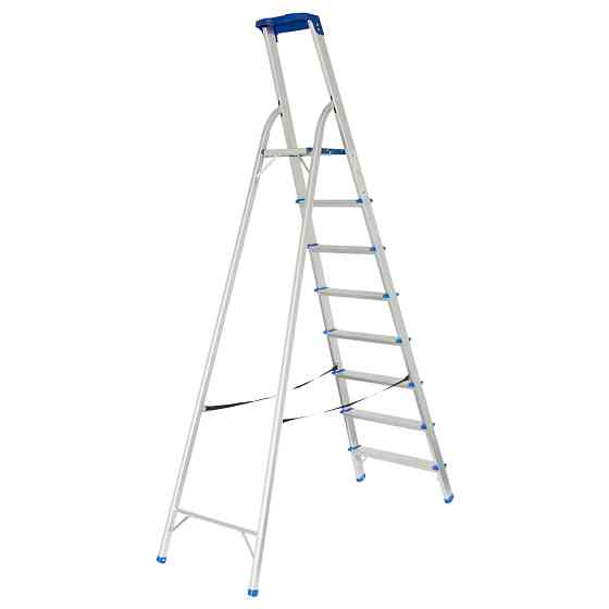 Sigma Стремянка алюминиевая 8 ступеней 2.22м SIGMA (5036664) Коломия