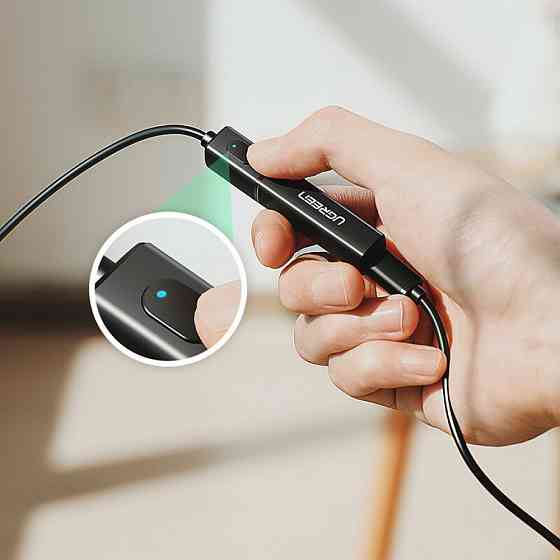 Bluetooth 5.0 передавач Ugreen aptX™ Low Latency transmitter mini Jack CM107 40761 (Чорний) Николаев