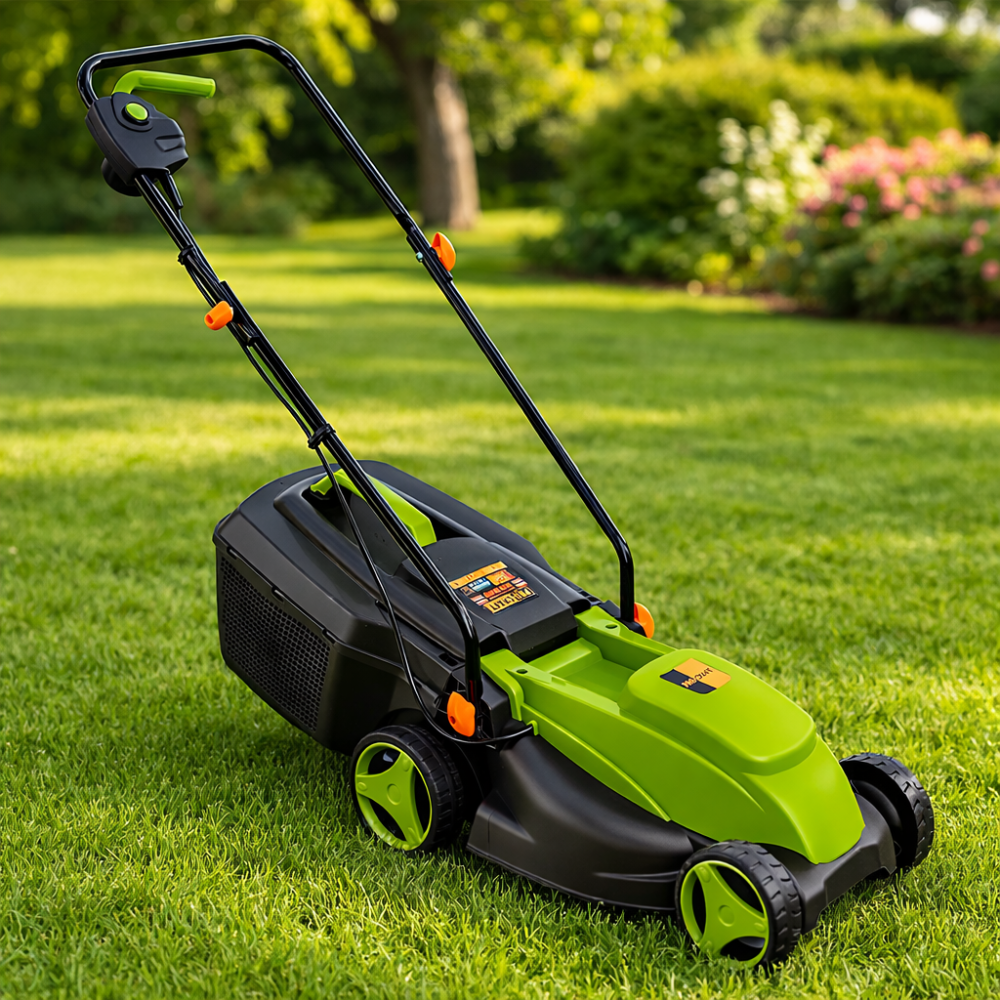 Електрична газонокосарка Procraft NM-1600 1 Квт, Газонокосарка для дому 3450 об хв, Косилка для газону Львів - фото 1