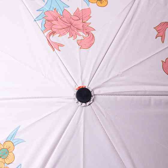 Елегантний оранжевий зонт з принтом, діаметр 99 см Київ