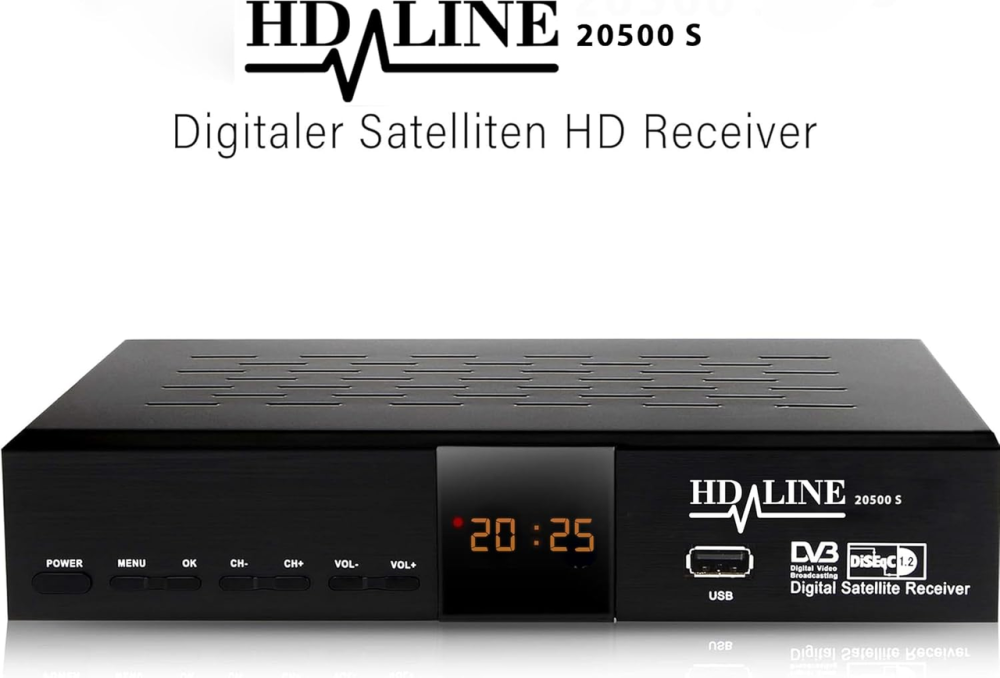 Супутниковий HD-ресивер HD-Line Echosat 20500 S: Full HD 1080p, HDMI, 2xUSB, DVB-S2, тюнер для Astra, Hotbird, Türksat Київ - фото 7