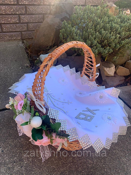 Корзина плетеная на Паску с украшением Киев - изображение 6