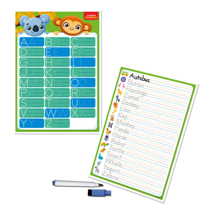 Дошка-тренажер "English" Vladi Toys VT5010-28 (укр) Вінниця - фото 1