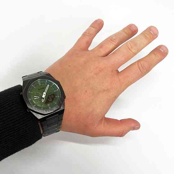 Годинники спортивні скмей SKMEI 1816BKGNBK, Хороший наручний годинник чоловічий, UJ-847 Протиударний годинник Київ