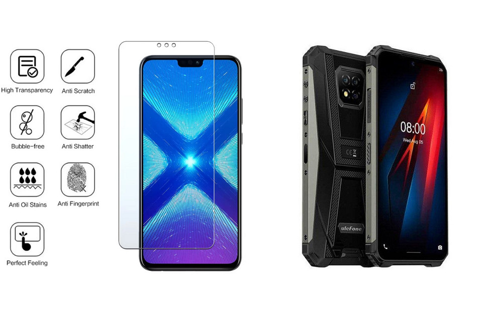 Защитное стекло NeoGlass для Ulefone Armor 8 Pro – ультрапрозрачное и устойчивое Киев - изображение 4