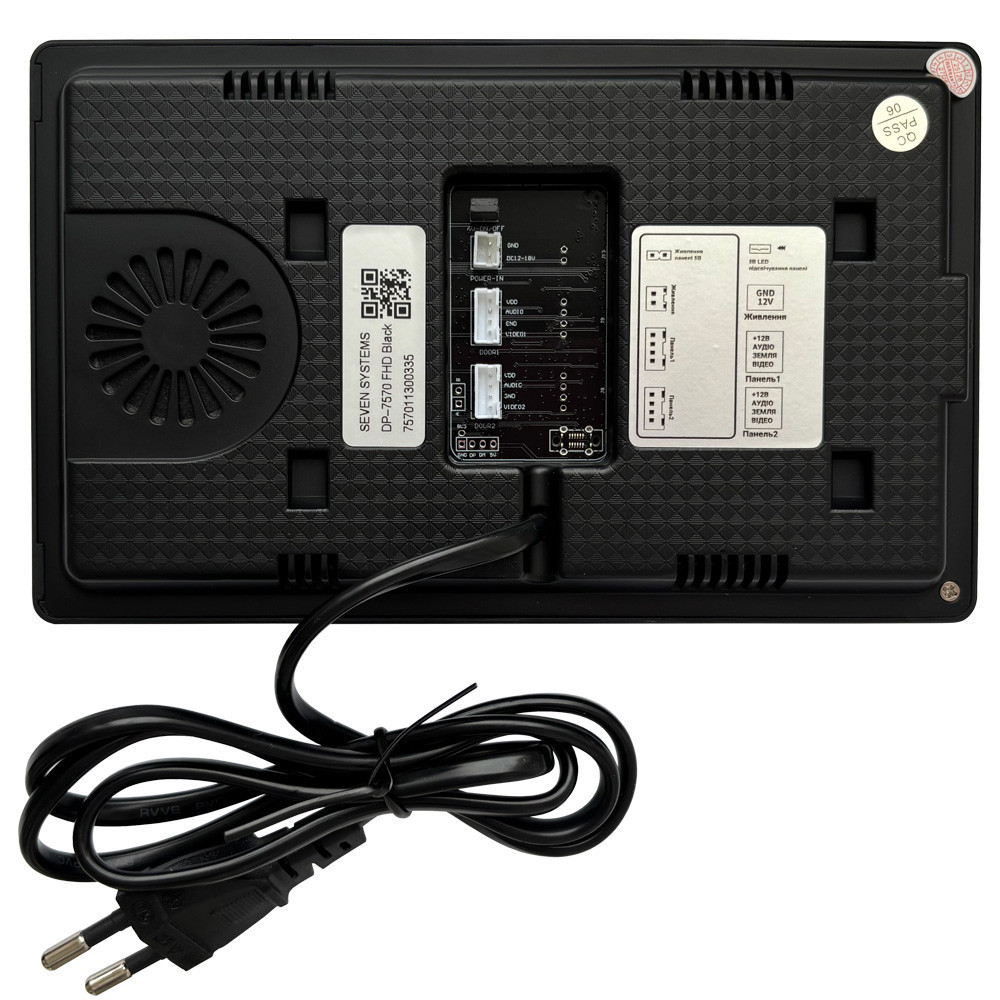 Видеодомофон 7 дюймов SEVEN DP-7570 FHD IPS black Киев - изображение 15