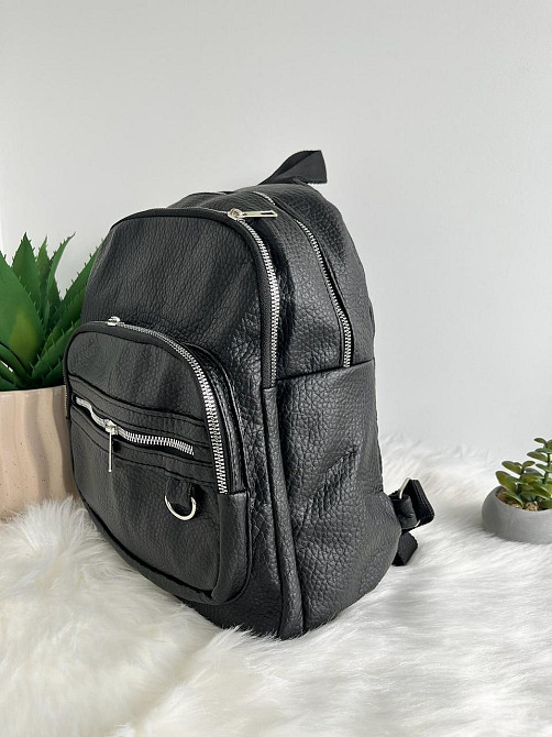 Рюкзак городской молодежный женский черный Киев - изображение 6