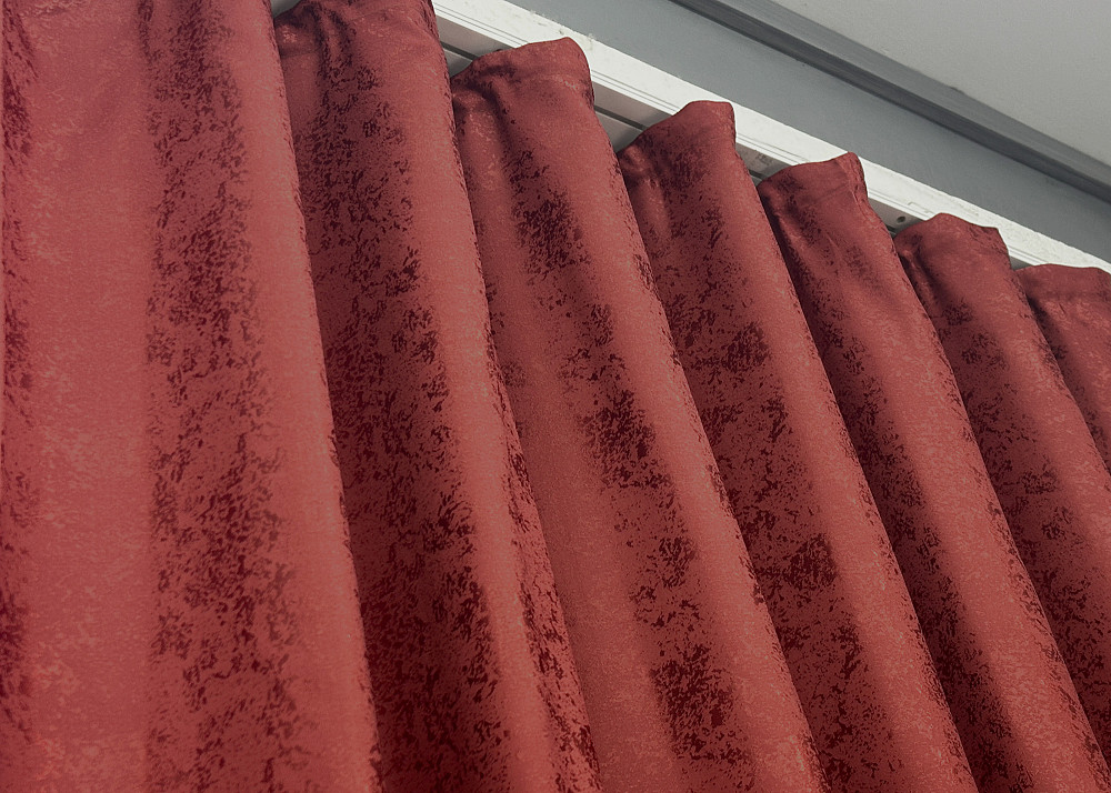 Шторна тканина жакард, колекція "Мармур Al1" колір червоний 1303ш Київ - фото 13