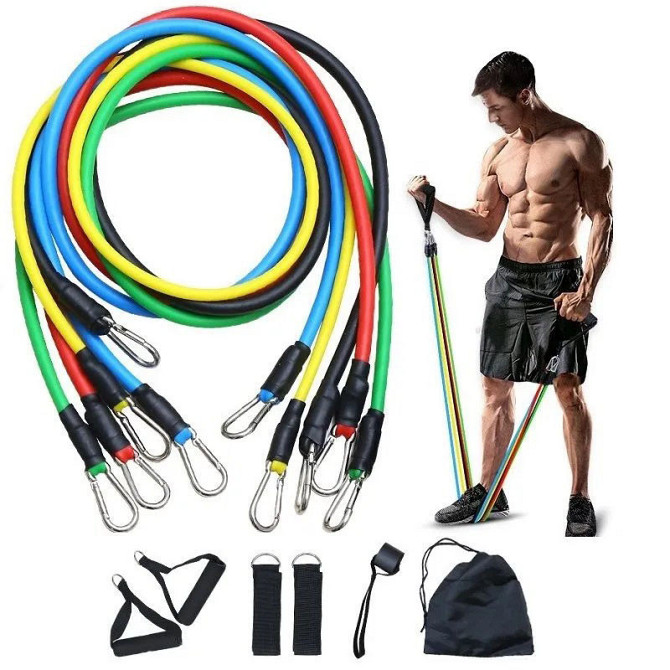 Гумка для крофіта exercise pipe Гумка для фітнесу та спорту стрічка еспан гумова петля фітнесу KX-19 Київ - фото 10