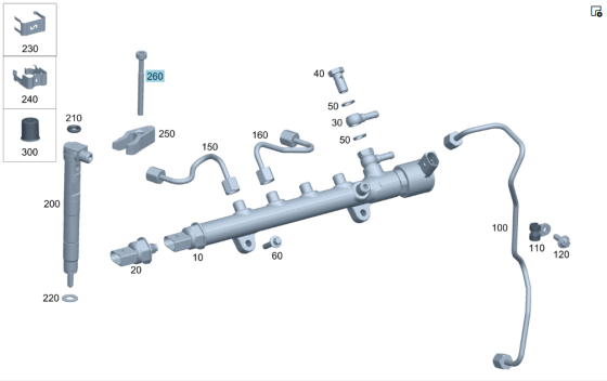 Mercedes-Benz  A0019902607 Циліндричний болт торкс кріплення дизельної форсунки M7X79 C-Class W205 GLC X253 E-class W213 E-class Coupe C238 CLS C257 E Одеса