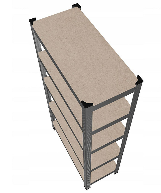 Стеллаж металлический 200х90х40 5 полок (серый) Киев - изображение 11