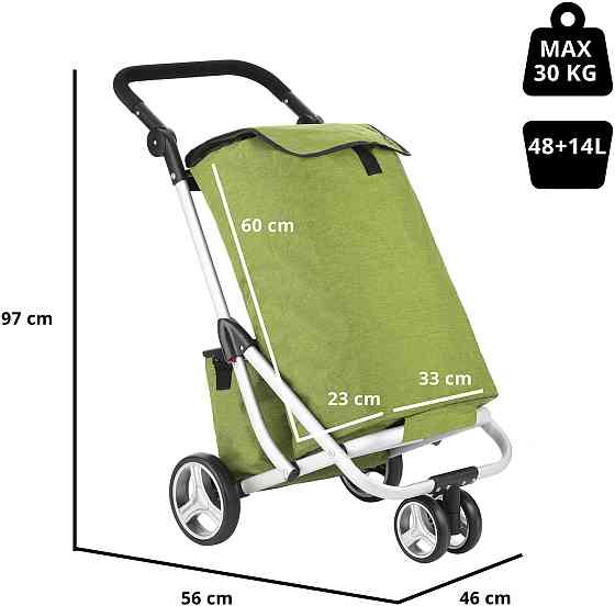 Сумка-візок ShoppingCruiser 3 Wheels Green (650071) Київ