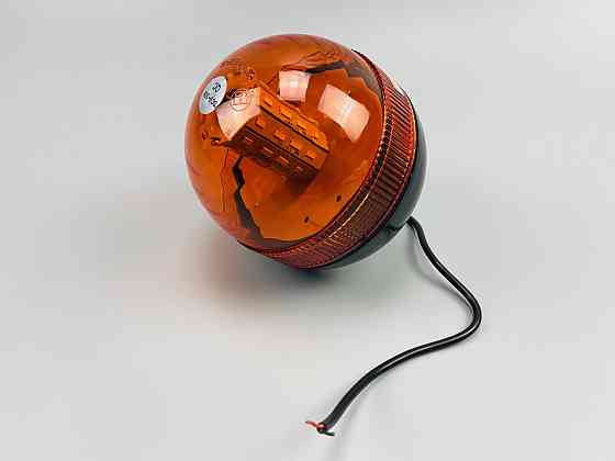 Маячок LED проблисковий для спецтехніки 12В/24В 40 LED діодів кріплення на болт-різьблення, сигнальна лампа Мукачево