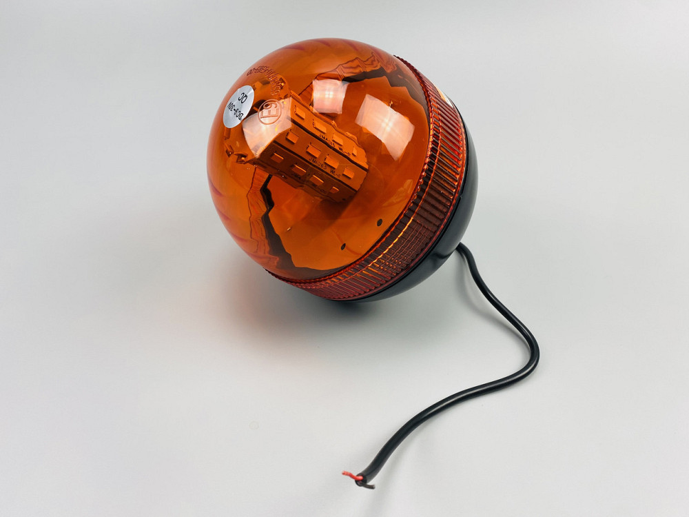 Маячок LED проблисковий для спецтехніки 12В/24В 40 LED діодів кріплення на болт-різьблення, сигнальна лампа Мукачево - фото 4