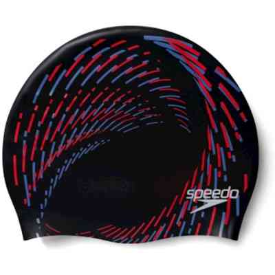 Шапка для плавания Speedo Rev Moud Silc Cap AU чорний, червоний 8-0933714662 OSFM (5059937304472) Винница
