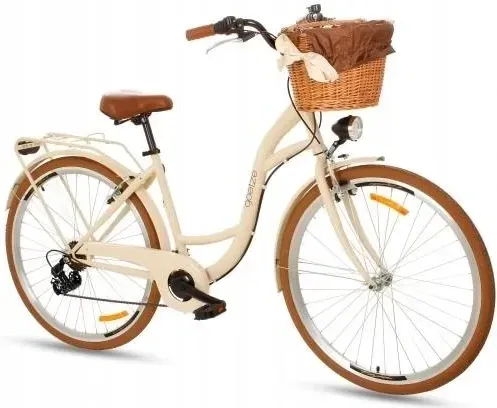 Велосипед Goetze Miejski Lekki Damka 7 Shimano Kosz Kremowy 28 2022 Киев - изображение 1