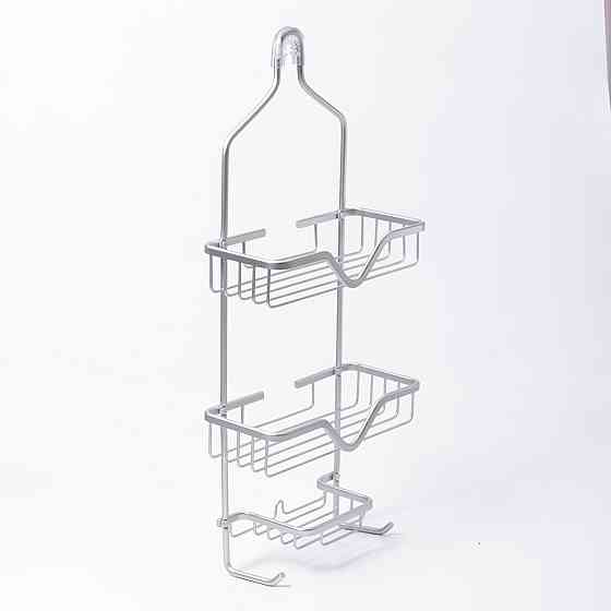 Yiwu Полиця для ванної на 3 яруси 25×12×65 (см) залізна Хром HP-46-2 Коломия