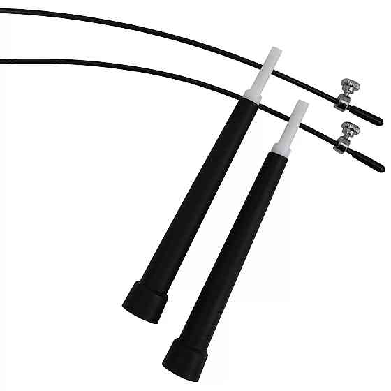 EasyFit Швидкісна скакалка EasyFit Speed Cable Rope 3 м зі сталевим тросом чорна Коломия