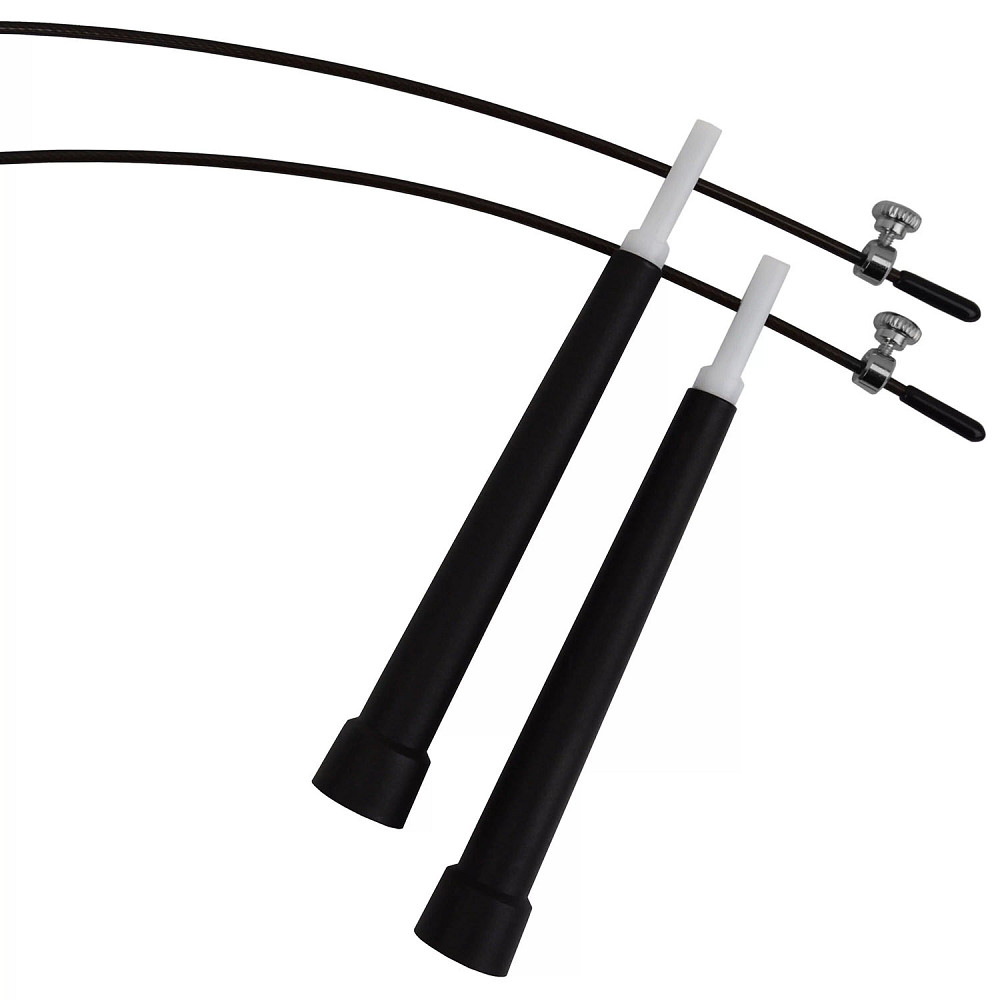 EasyFit Швидкісна скакалка EasyFit Speed Cable Rope 3 м зі сталевим тросом чорна Коломия - фото 6