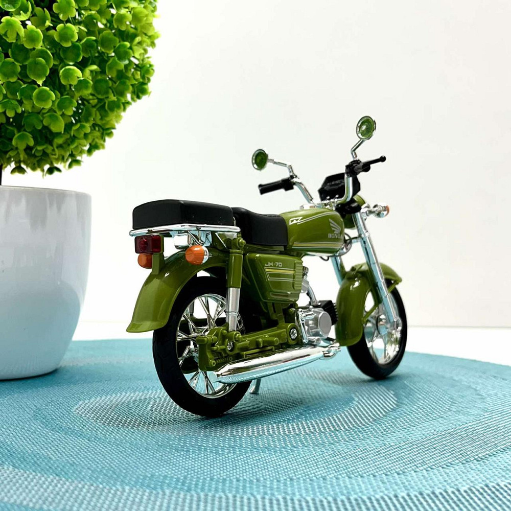 Мотоцикл металопластиковий звуки підсвічування гумові амортизація елементи 1:12 Зелений (BG 68-765) Чернігів - фото 2