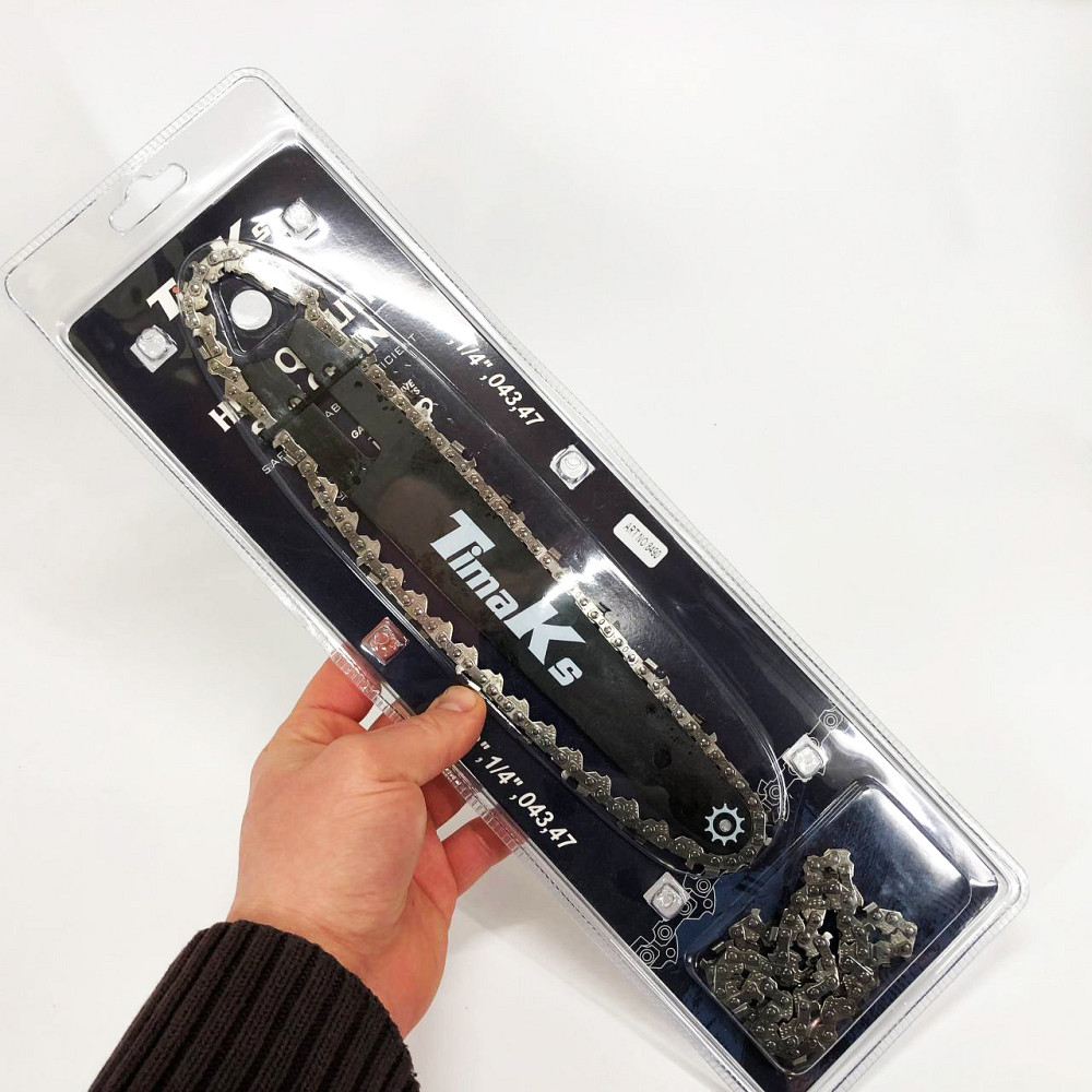 Шина ланцюгова 20см + 2 цепи KRAFFTEC, Шина пила ланцюг для ланцюгових сучкорізів JS-13 Івано-Франківськ - фото 5